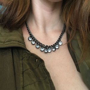 Diamond charm necklace